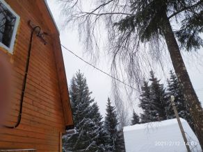 Протяжка кабеля от столба к дому