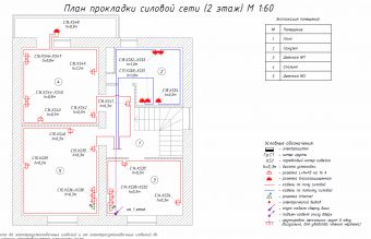 Проект - План силовой сети - Этаж 2